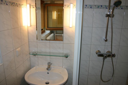 Badezimmer mit Dusche